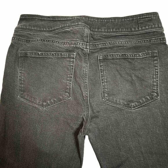 PAIGE Hoxton High Rise Skinny Jeans Size 30 Ankle Peg Raw Hem w/ Belt in Riot - Picture 11 of 13